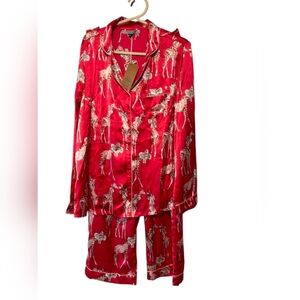 Their Nibs New Giraffe Print 2 Piece Pajamas Set Womens Size XL